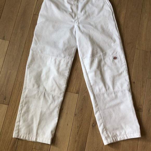 Vintage White Dickie’s Workpants Double Knee - Picture 3 of 5